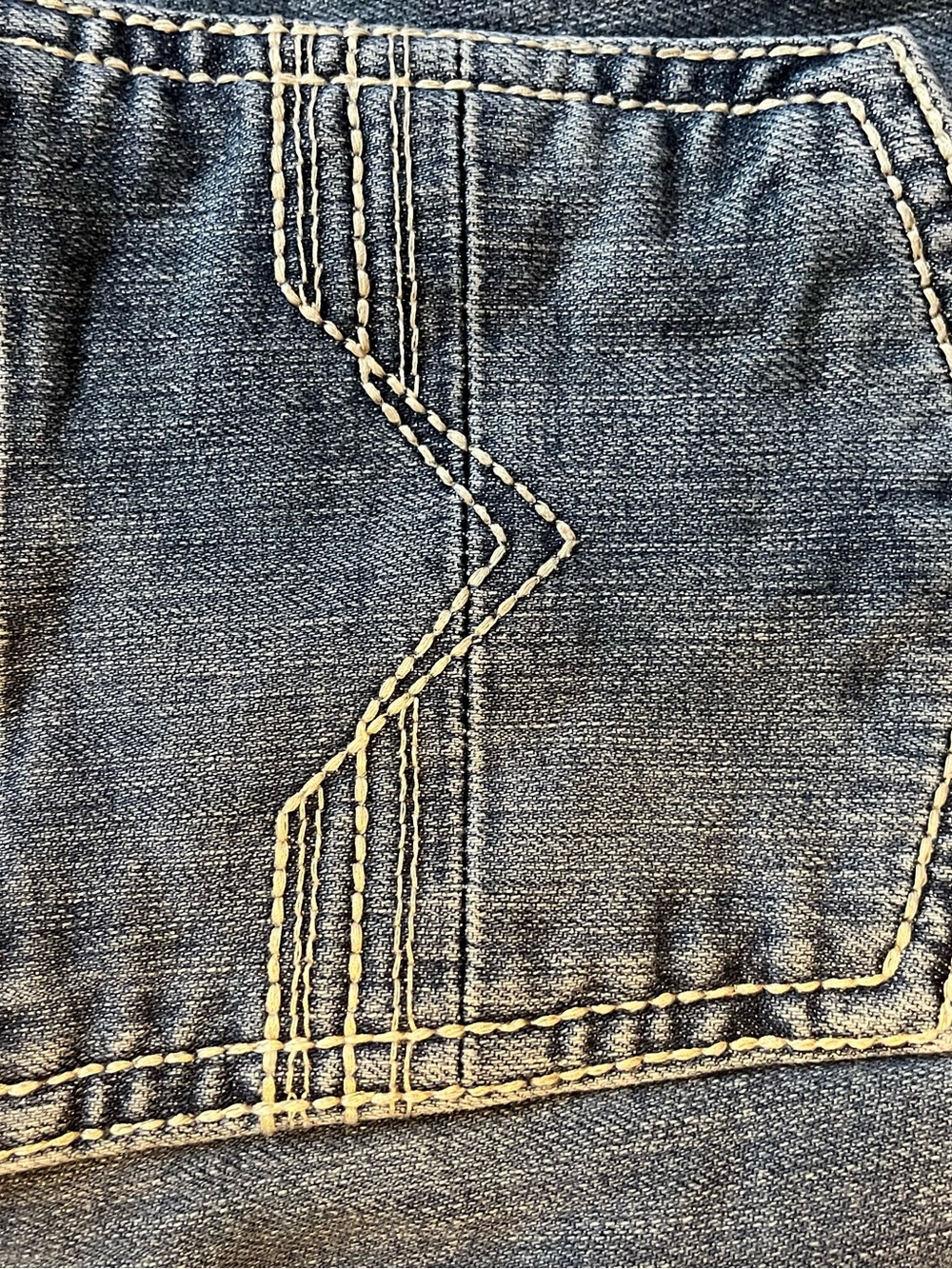 Classic men’s Rock and Roll Blue Denim Jeans - Casual Everyday Fit 34/30 - Picture 4 of 8